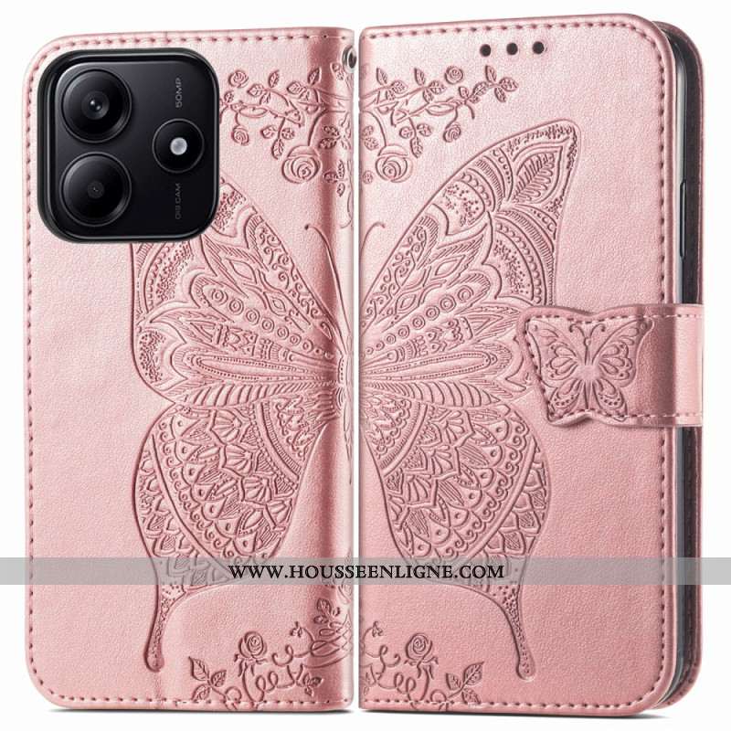 Housse Xiaomi Redmi Note 14 5G Papillon Baroque