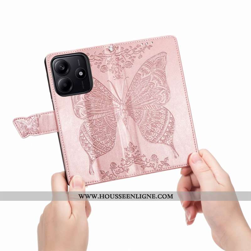 Housse Xiaomi Redmi Note 14 5G Papillon Baroque