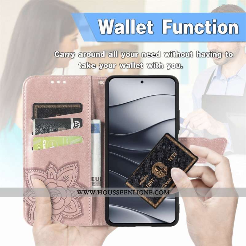 Housse Xiaomi Redmi Note 14 5G Papillon Baroque