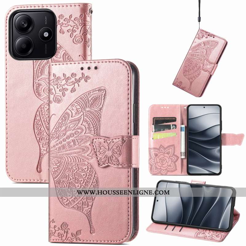 Housse Xiaomi Redmi Note 14 5G Papillon Baroque