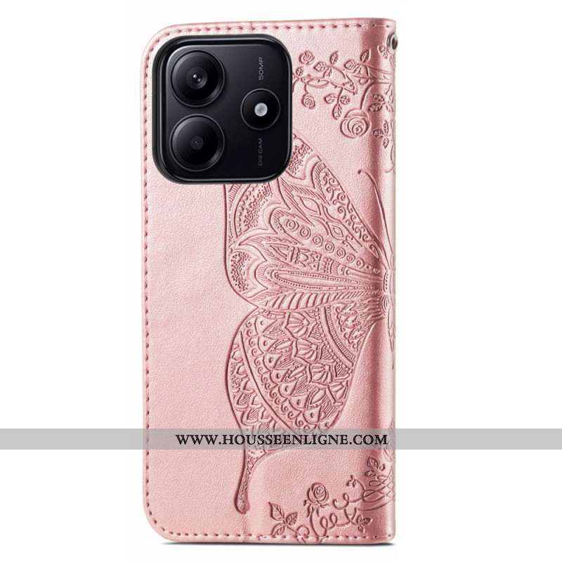 Housse Xiaomi Redmi Note 14 5G Papillon Baroque