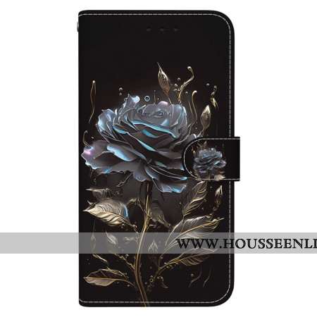 Housse Xiaomi Redmi Note 14 5G Pivoine Noire