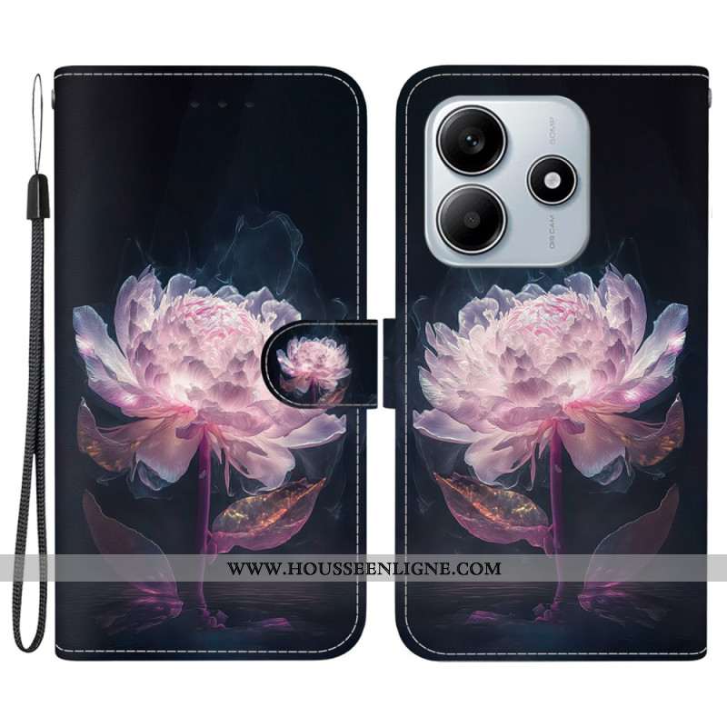 Housse Xiaomi Redmi Note 14 5G Pivoine Violette