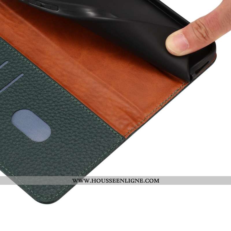 Housse Xiaomi Redmi Note 14 5G / Poco M7 Pro 5G Cuir Litchi