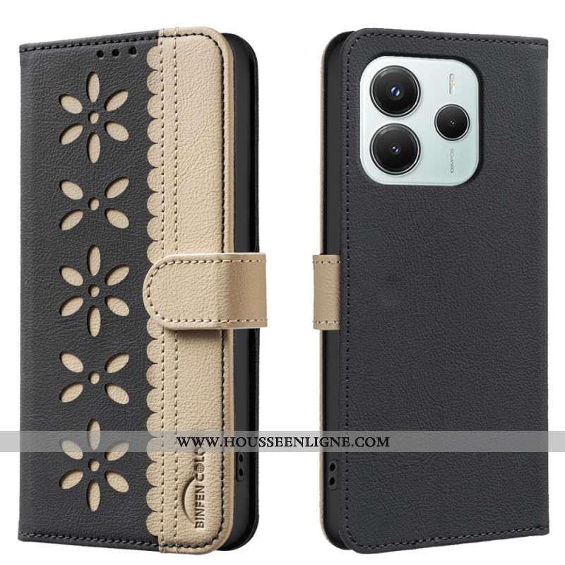 Housse Xiaomi Redmi Note 14 5G / Poco M7 Pro 5G Florale BINFEN COLOR