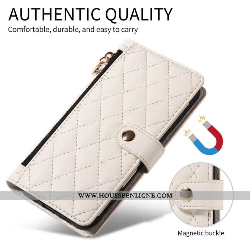 Housse Xiaomi Redmi Note 14 5G / Poco M7 Pro 5G Matelassée avec Sangles