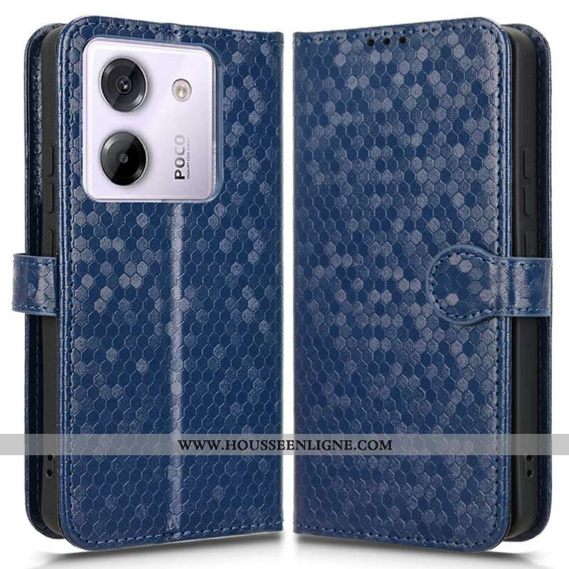 Housse Xiaomi Redmi Note 14 5G / Poco M7 Pro 5G Pointes Brillants à Lanière