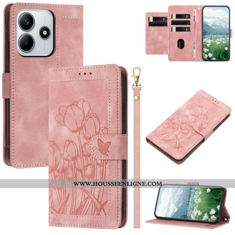 Housse Xiaomi Redmi Note 14 5G Portefeuille 5 Porte-Cartes