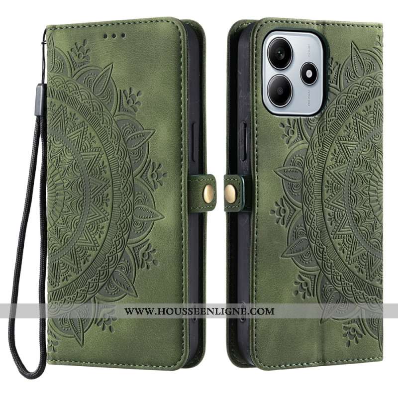 Housse Xiaomi Redmi Note 14 5G Portefeuille Mandala