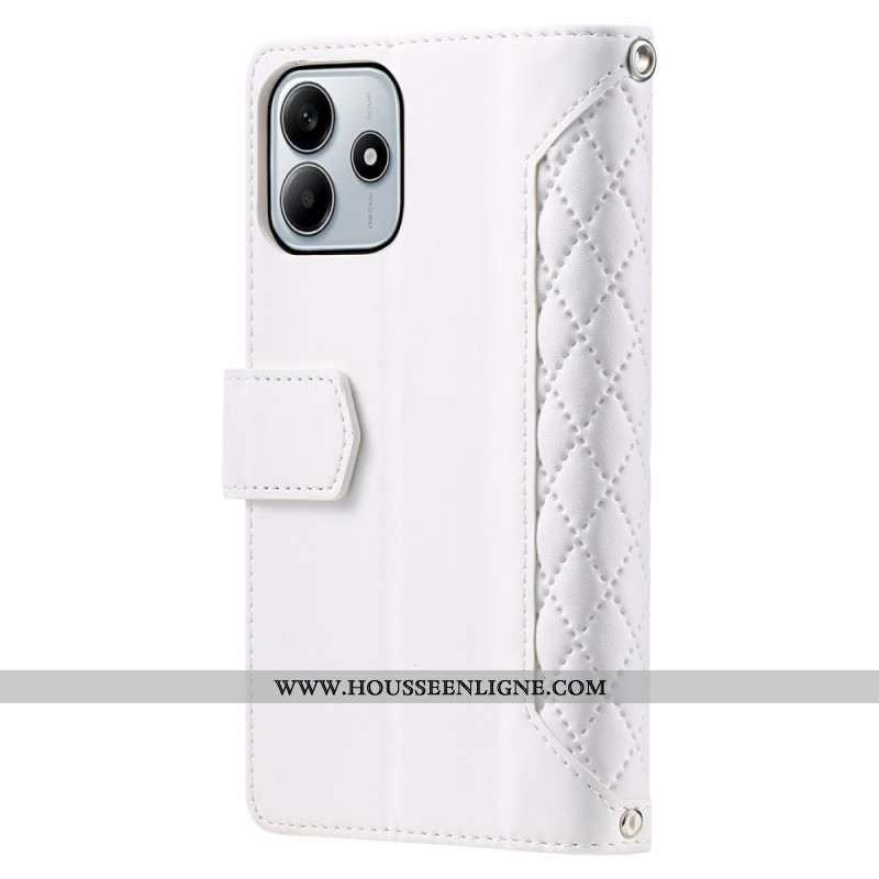 Housse Xiaomi Redmi Note 14 5G Portefeuille Matelassé