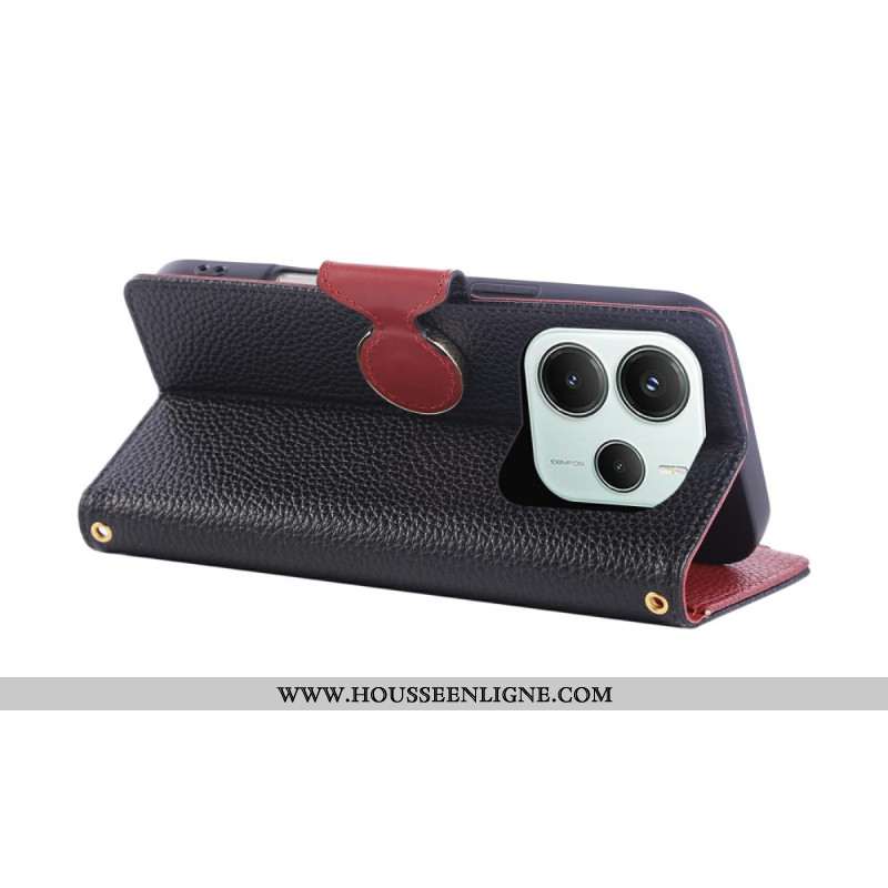 Housse Xiaomi Redmi Note 14 5G Portefeuille Style Rétro