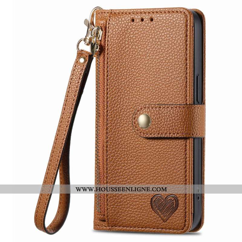 Housse Xiaomi Redmi Note 14 5G RFID avec Portefeuille et Poche Zippée RFID