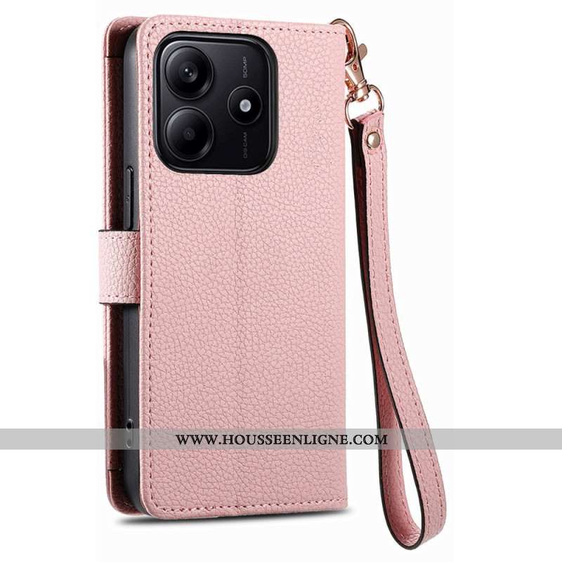 Housse Xiaomi Redmi Note 14 5G RFID avec Portefeuille et Poche Zippée RFID