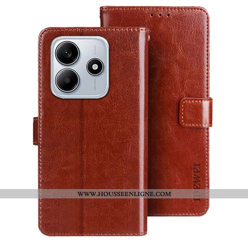 Housse Xiaomi Redmi Note 14 5G Simili Cuir Uni IDEWEI