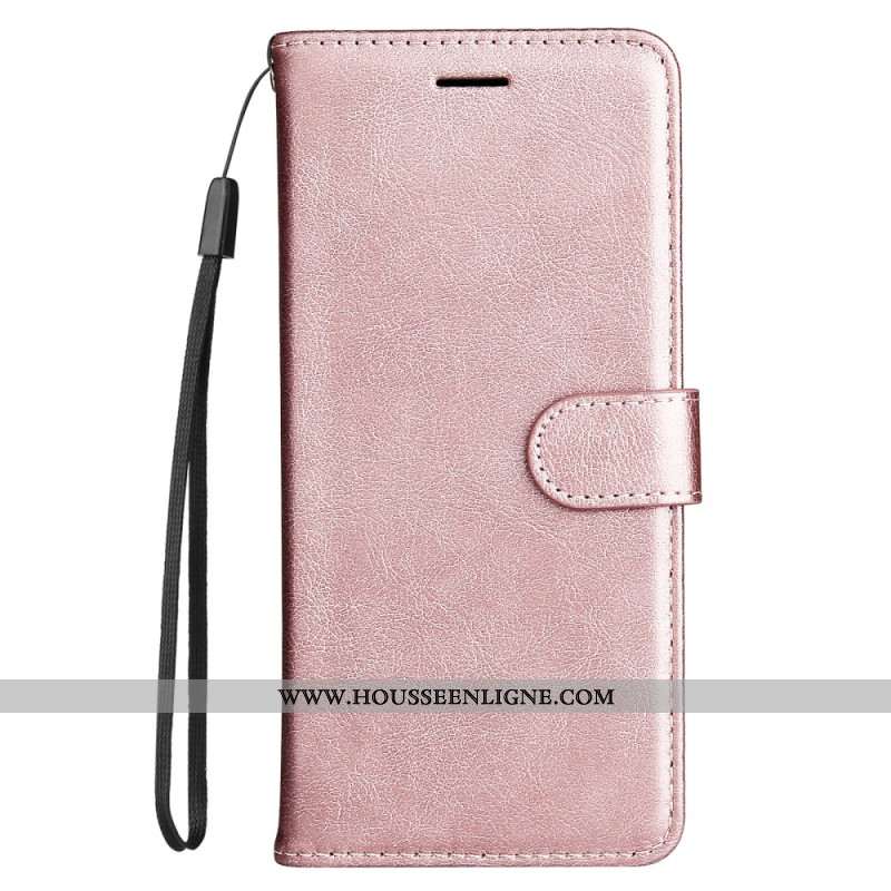 Housse Xiaomi Redmi Note 14 5G Simili Cuir à Lanière