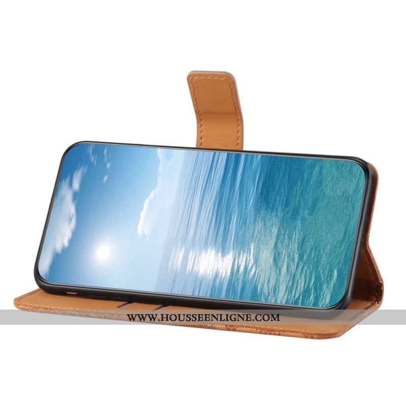 Housse Xiaomi Redmi Note 14 5G Style Ethnique avec Lanière