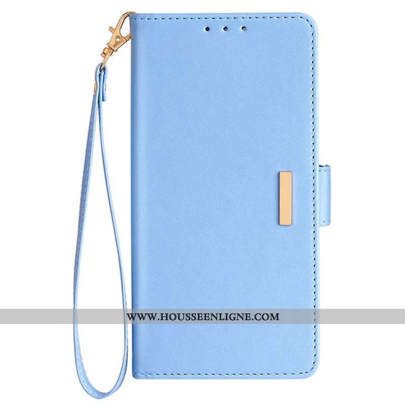 Housse Xiaomi Redmi Note 14 5G Technologie de Blocage RFID Fermoir Doré