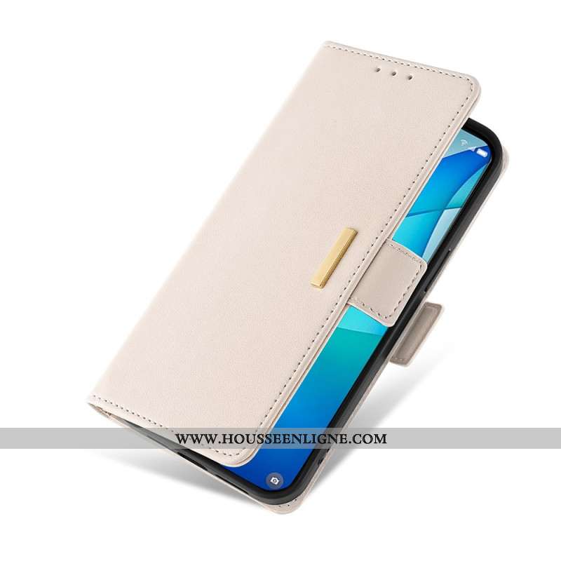 Housse Xiaomi Redmi Note 14 5G Technologie de Blocage RFID Fermoir Doré