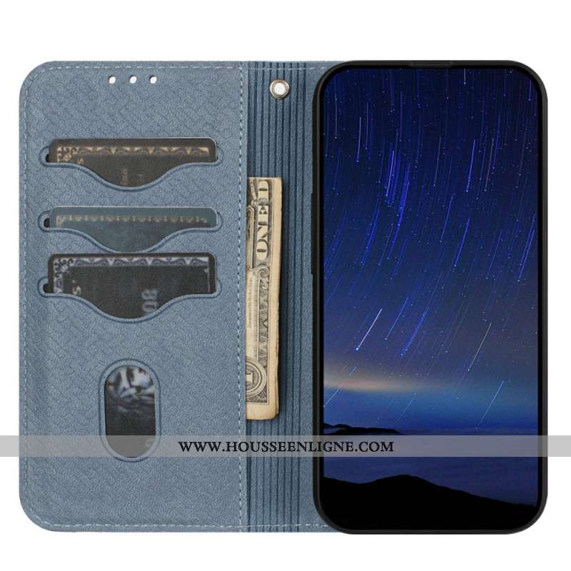 Housse Xiaomi Redmi Note 14 5G Texture Tissée à Lanière