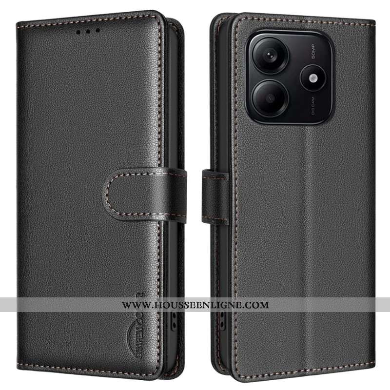 Housse Xiaomi Redmi Note 14 5G portefeuille RFID BINFEN COLOR