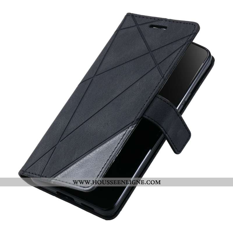 Housse Xiaomi Redmi Note 14 Pro 4G Bicolore avec Lignes