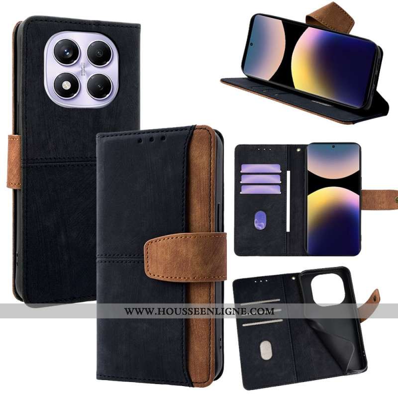 Housse Xiaomi Redmi Note 14 Pro 4G Blocage RFID Effet Daim Bicolore