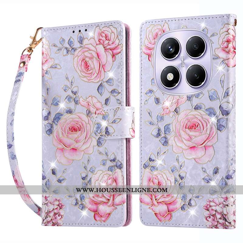 Housse Xiaomi Redmi Note 14 Pro 4G Blocage RFID Fleurettes