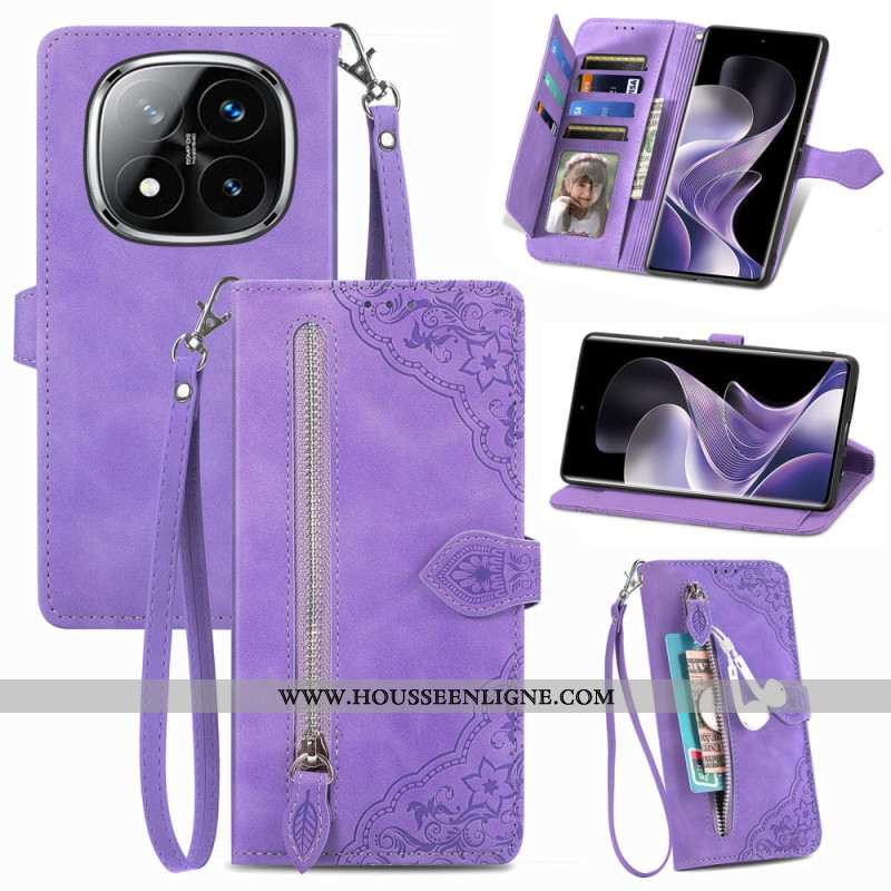 Housse Xiaomi Redmi Note 14 Pro 4G Effet Daim Dentelle