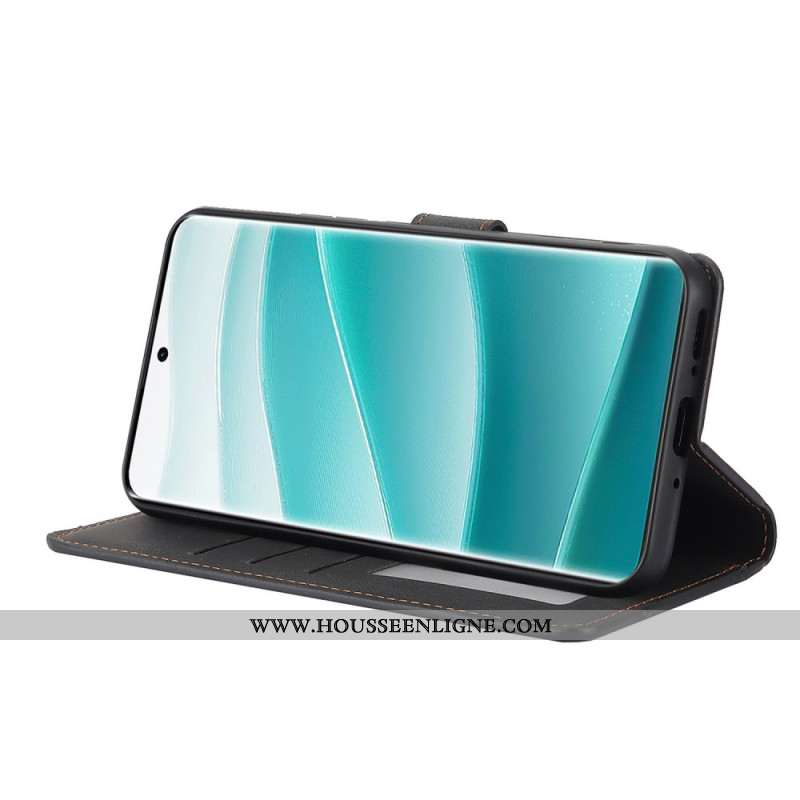 Housse Xiaomi Redmi Note 14 Pro 4G Effet Daim à Lanière