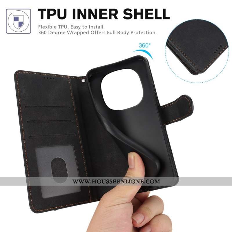 Housse Xiaomi Redmi Note 14 Pro 4G Effet Daim à Lanière