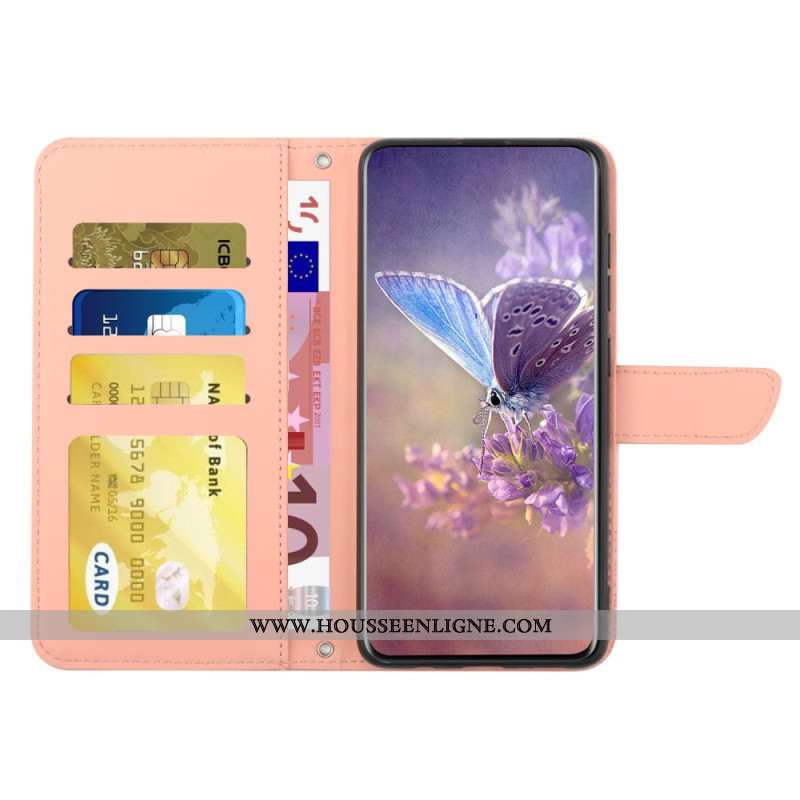 Housse Xiaomi Redmi Note 14 Pro 4G Empreinte Papillon àLanière