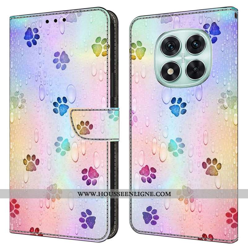 Housse Xiaomi Redmi Note 14 Pro 4G Empreintes de Chat