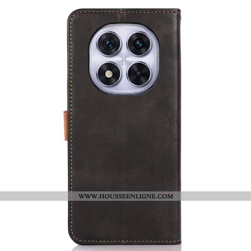 Housse Xiaomi Redmi Note 14 Pro 4G Fermoir Doré KHAZNEH