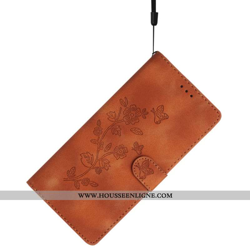 Housse Xiaomi Redmi Note 14 Pro 4G Fleurettes et Papilllons