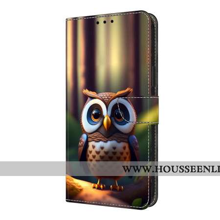 Housse Xiaomi Redmi Note 14 Pro 4G Hibou Brun