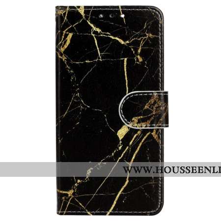 Housse Xiaomi Redmi Note 14 Pro 4G Marbre Noir et Or