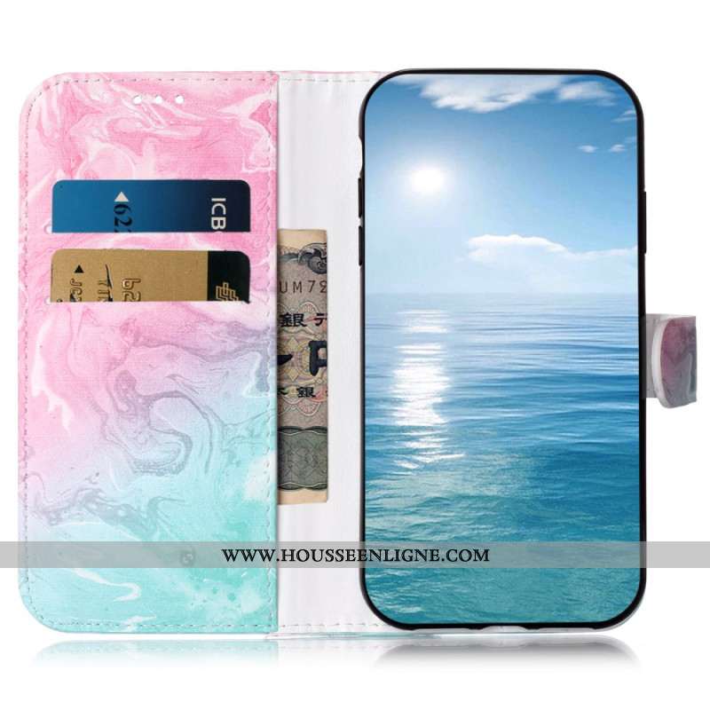 Housse Xiaomi Redmi Note 14 Pro 4G Marbre Rose et Vert