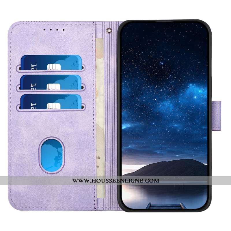 Housse Xiaomi Redmi Note 14 Pro 4G Motif Géométriques à Lanière