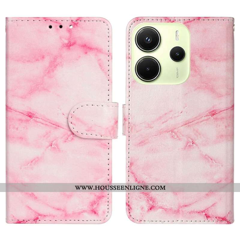 Housse Xiaomi Redmi Note 14 Pro 4G Motif Marbre Rose