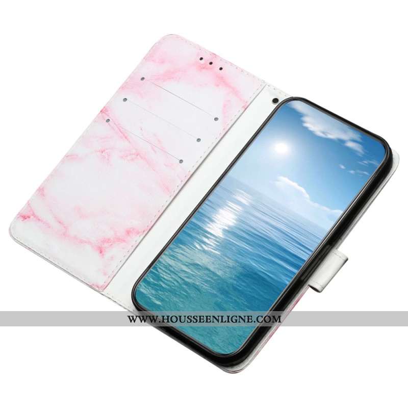 Housse Xiaomi Redmi Note 14 Pro 4G Motif Marbre Rose