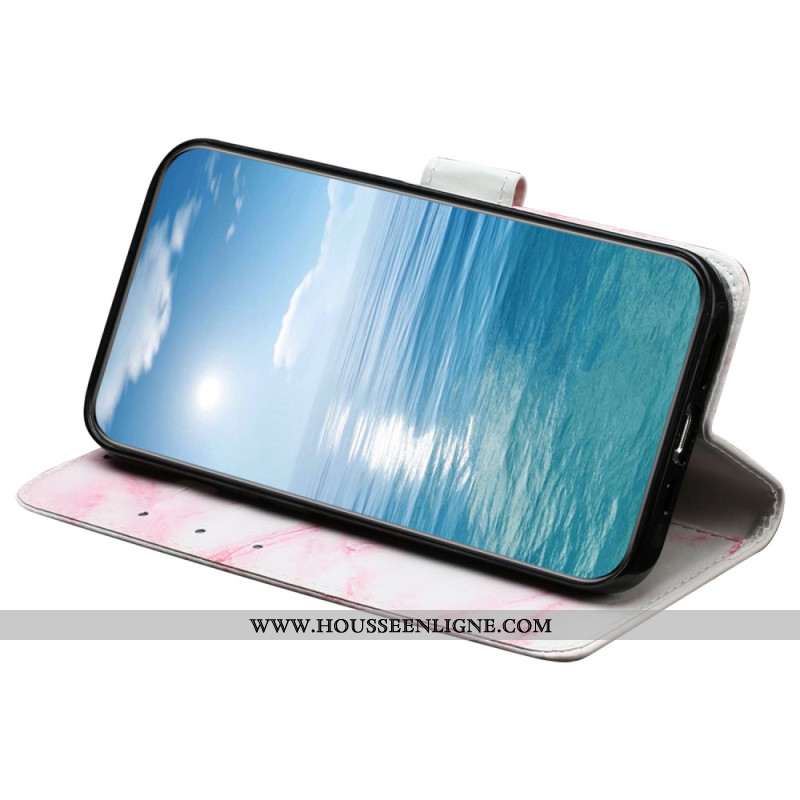 Housse Xiaomi Redmi Note 14 Pro 4G Motif Marbre Rose