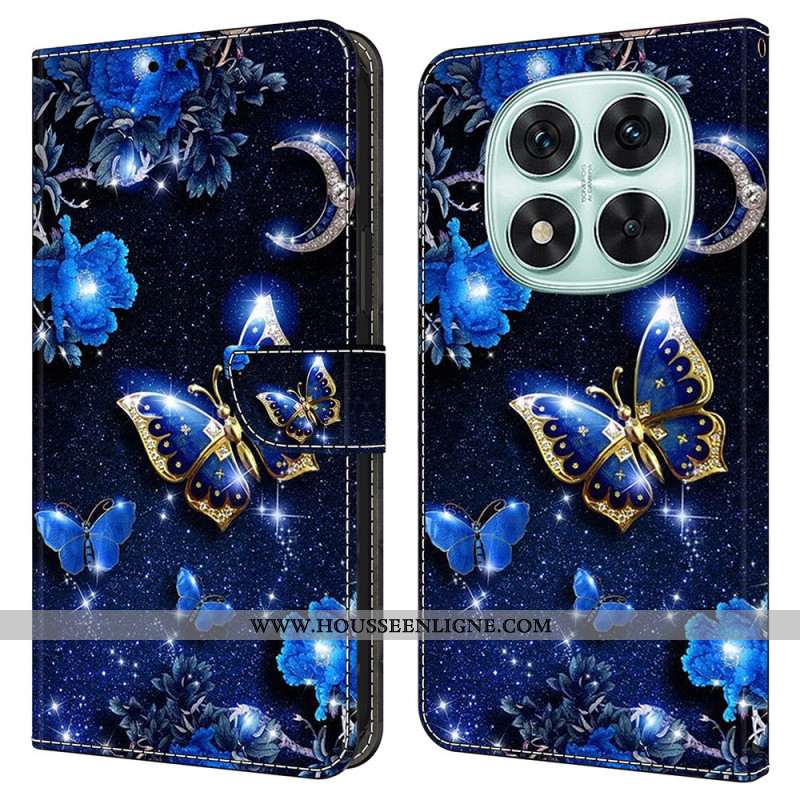 Housse Xiaomi Redmi Note 14 Pro 4G Papillons Brillants