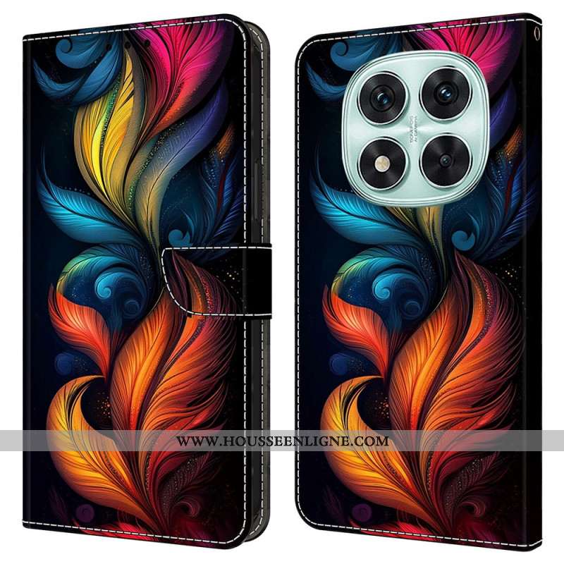 Housse Xiaomi Redmi Note 14 Pro 4G Plumes Colorées