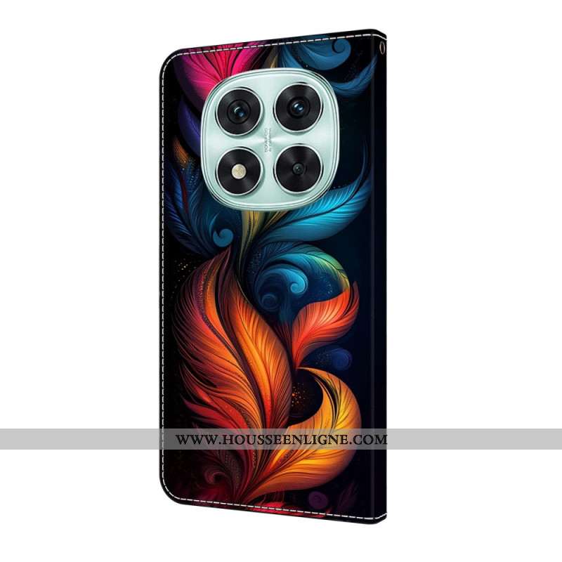 Housse Xiaomi Redmi Note 14 Pro 4G Plumes Colorées