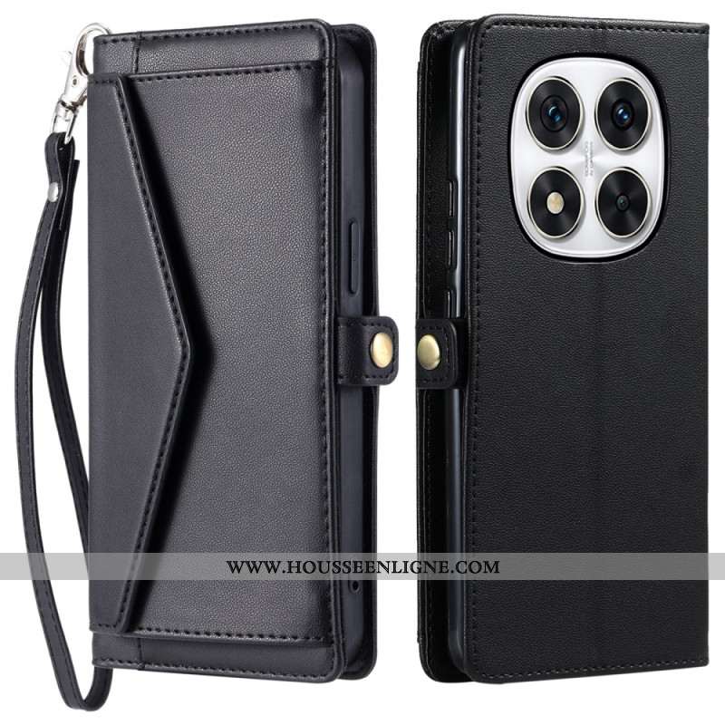 Housse Xiaomi Redmi Note 14 Pro 4G Pochette et Lanière