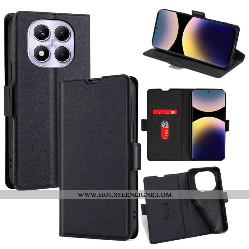 Housse Xiaomi Redmi Note 14 Pro 4G Portefeuille Double Fermoir