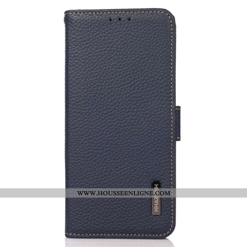 Housse Xiaomi Redmi Note 14 Pro 4G Vrai Cuir KHAZNEH