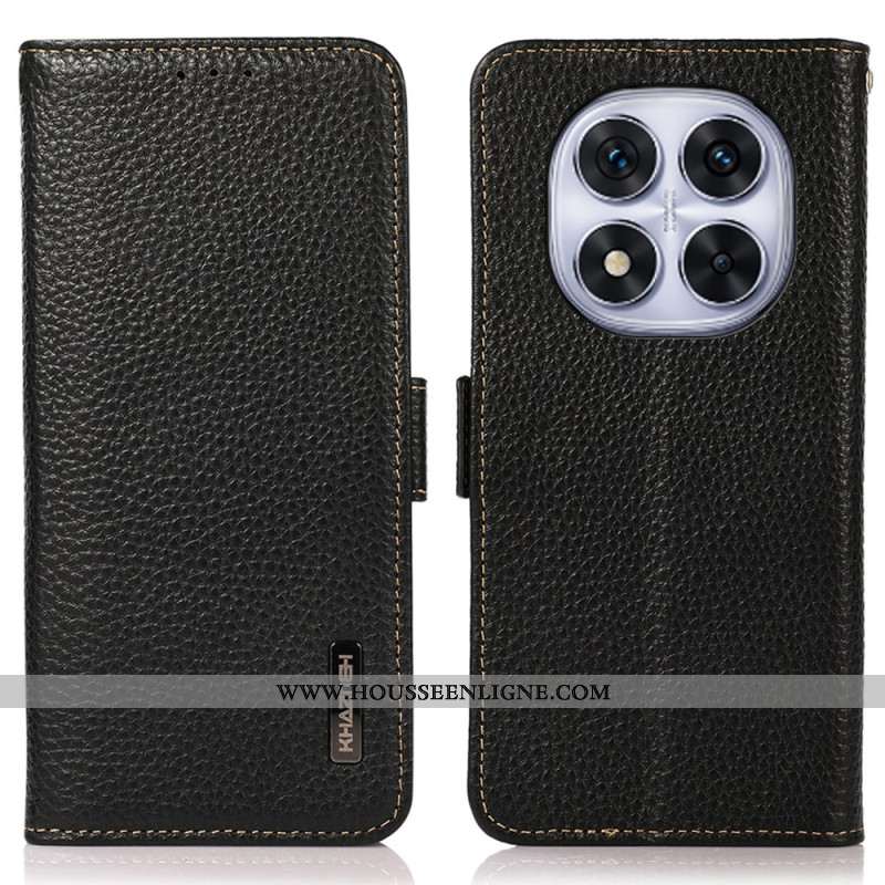Housse Xiaomi Redmi Note 14 Pro 4G Vrai Cuir KHAZNEH