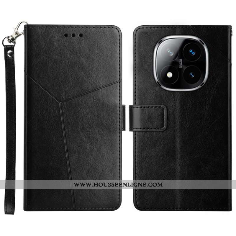 Housse Xiaomi Redmi Note 14 Pro 4G Y Design à Lanière