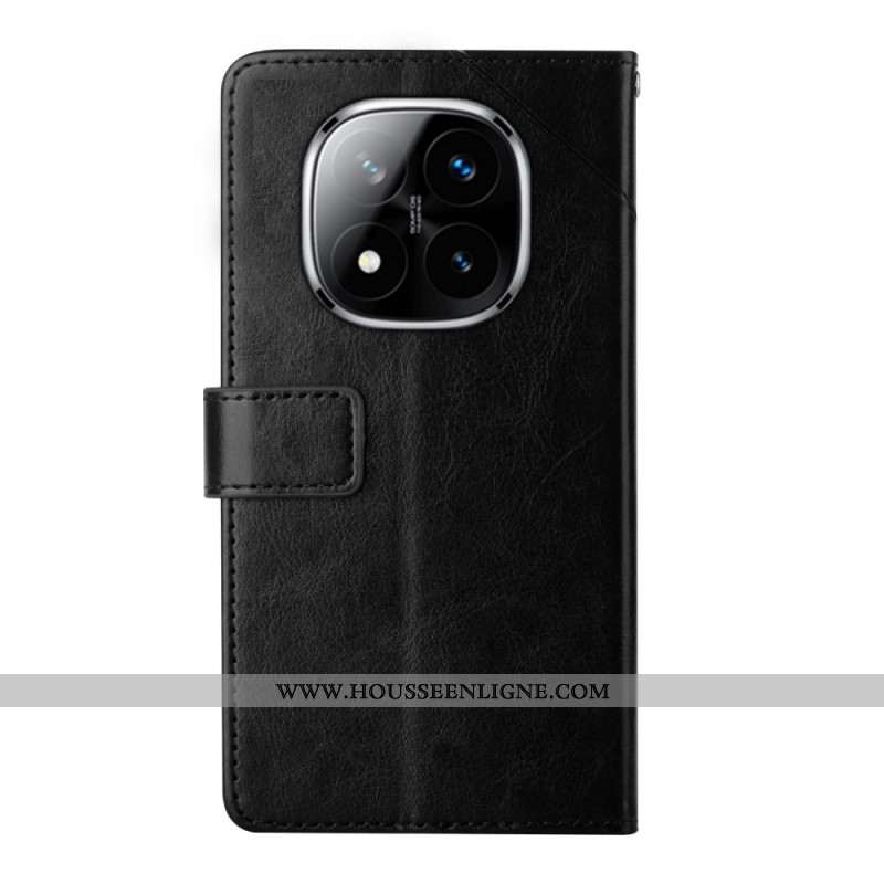 Housse Xiaomi Redmi Note 14 Pro 4G Y Design à Lanière